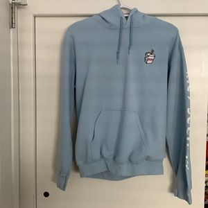 Riot society baby blue mens hoodie